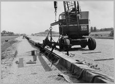 Construction of the M6 Motorway, Stafford, Staffordshire, 20/06/1961. Creator: John Laing plc
