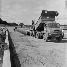 Construction of the M6 Motorway, Stafford, Staffordshire, 20/06/1961. Creator: John Laing plc