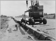 Construction of the M6 Motorway, Stafford, Staffordshire, 20/06/1961. Creator: John Laing plc