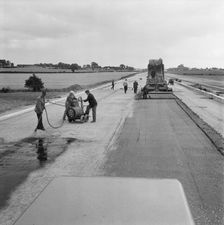 Construction of the M6 Motorway, Stafford, Staffordshire, 20/06/1961. Creator: John Laing plc