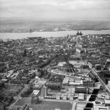 Construction of the Metropolitan Cathedral of Christ the King, Liverpool, Merseyside, 1964. Artist: Aerofilms