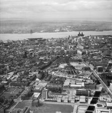 Construction of the Metropolitan Cathedral of Christ the King, Liverpool, Merseyside, 1964. Artist: Aerofilms