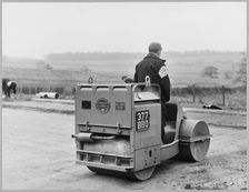 Construction of the Staffordshire section of the Birmingham to Preston Motorway (M6), 21/03/1962 Creator: John Laing plc