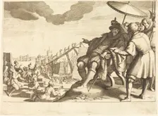 Construction and Fortification of the Port of Livorno, c. 1614. Creator: Jacques Callot