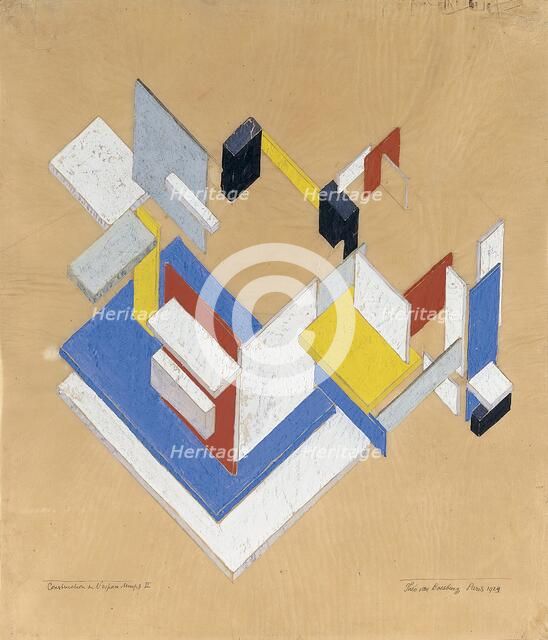 Construction in Space-Time II, 1924. Creator: Theo Van Doesburg.