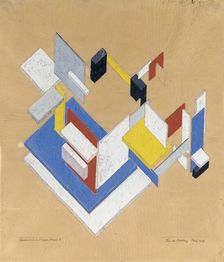 Construction in Space-Time II, 1924. Creator: Theo Van Doesburg