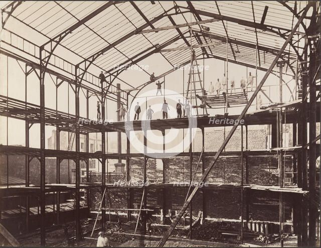 [Construction Site], 1880s. Creator: Louis Lafon.