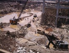 Construction work at the TVA's Douglas Dam, Tenn., 1942. Creator: Alfred T Palmer