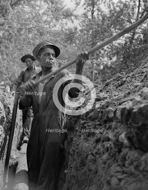 Construction workman, Washington, D.C, 1942. Creator: Gordon Parks.