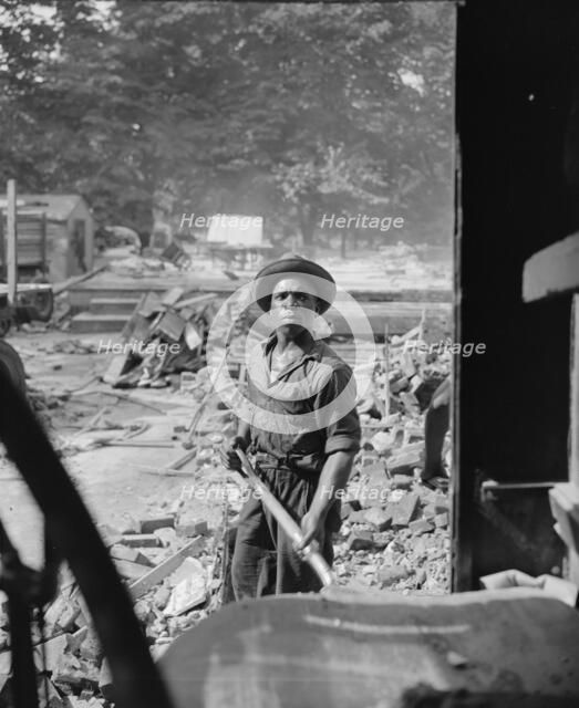 Construction workman, Washington, D.C, 1942. Creator: Gordon Parks.