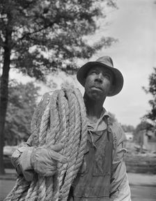 Construction workman, Washington, D.C, 1942. Creator: Gordon Parks