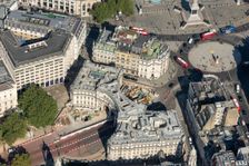 Construction works at Admiralty Arch, Westminster, London, 2021. Creator: Damian Grady