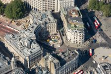 Construction works at Admiralty Arch, Westminster, London, 2021. Creator: Damian Grady
