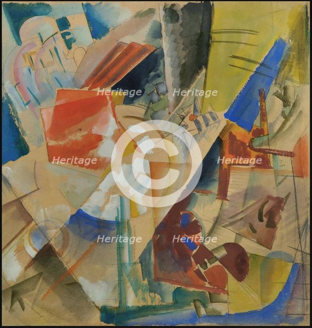Constructive composition, 1919. Creator: Echeistov, Georgy Alexandrovich (1897-1946).