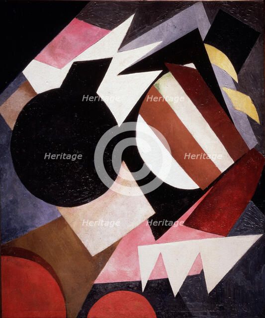 Constructivist still life, 1917. Artist: Exter, Alexandra Alexandrovna (1882-1949)