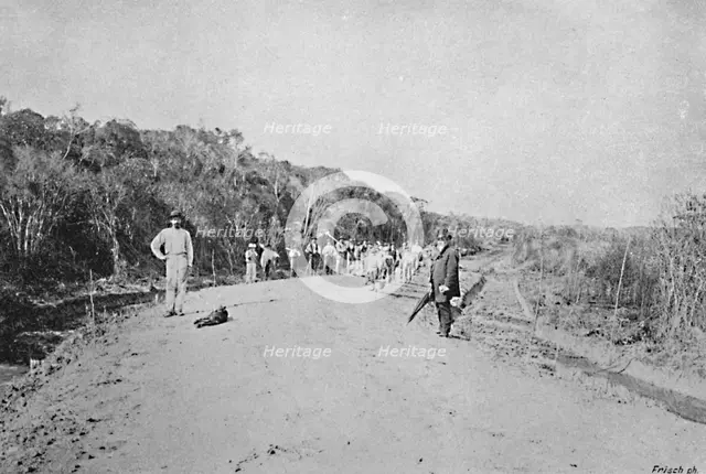 'Construccao de um Estrada de Rodagem (S. Bernardo)', 1895. Artist: Axel Frick.