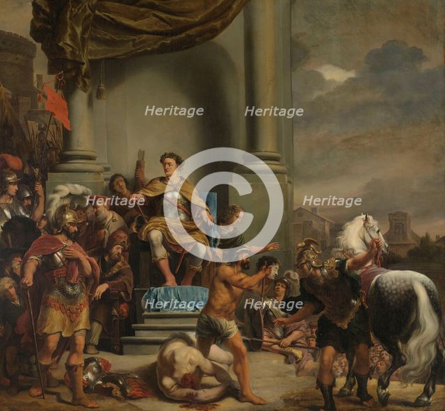 Consul Titus Manlius Torquatus Orders the Beheading of his Son, 1661-1663. Creator: Ferdinand Bol.