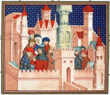 Consultation between Richard II and his nobles at Conway Castle, 19th Century