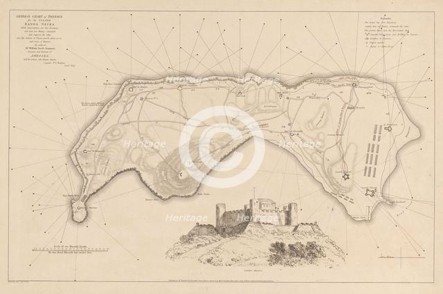 Conquest of Banda by the English on August 9, 1810, (1811). Creator: M. Graham.