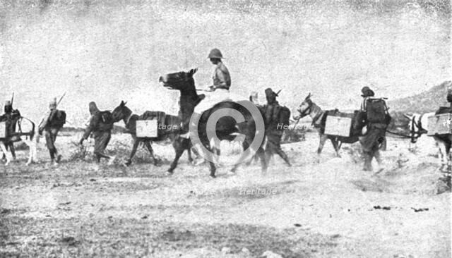 Conquest of German East Africa; Campaign of 1917: a Saint-Chamond battery unit..., 1917. Creator: Unknown.