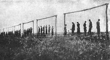 Conquest of German East Africa; Gallows left behind by the retreating enemy..., 1917. Creator: Unknown