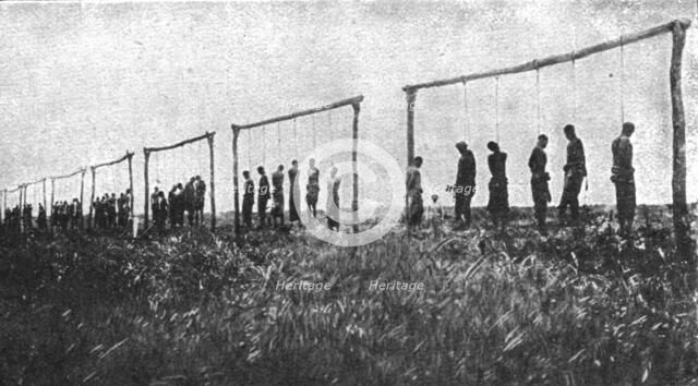 Conquest of German East Africa; Gallows left behind by the retreating enemy..., 1917. Creator: Unknown.