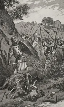 Conquest of Majorca: Battle of Portopí, (12 September 1229), 1890. Creator: Joan Serra y Pausas