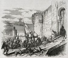 Conquest of Seville by the Christian troops of Fernando III of Castile, 1248, (1852). Creator: Ildefonso Cibera