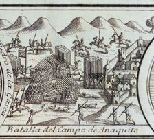 Conquest of Peru, 3rd Civil War, Battle of the Añaquito field (now Ecuador), battle that faced …