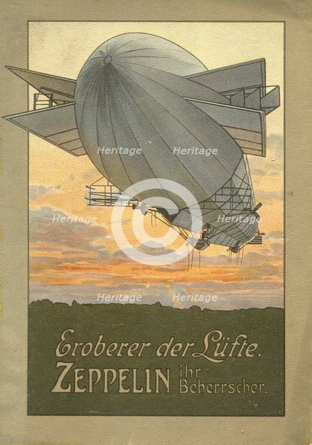 Conquerer of the Air. Zeppelin, 1916. Artist: Anonymous  