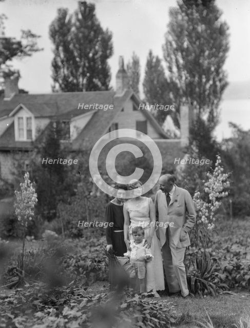 Conroy group in a garden, 1923 Creator: Arnold Genthe.