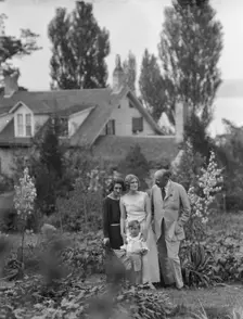 Conroy group in a garden, 1923 Creator: Arnold Genthe