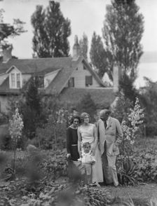 Conroy group in a garden, 1923 Creator: Arnold Genthe
