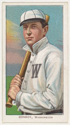 Conroy, Washington, American League, from the White Border series (T206) for the Americ..., 1909-11. Creator: American Tobacco Company