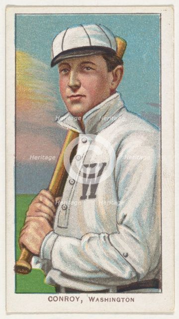 Conroy, Washington, American League, from the White Border series (T206) for the Americ..., 1909-11. Creator: American Tobacco Company.