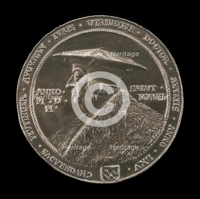 Conrad Peutinger, 1465-1547, Humanist and Antiquarian, 1527. Creator: Friedrich Hagenauer.