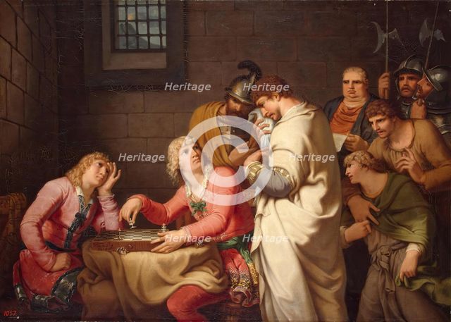 Conradin of Swabia and Friedrich of Baden Awaiting Sentence, 1785. Creator: Johann Heinrich Wilhelm Tischbein.