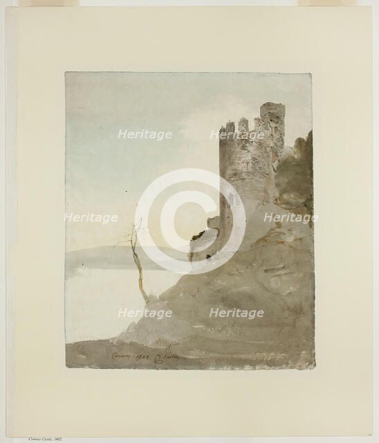 Conway Castle, 1802. Creator: Cornelius Varley.