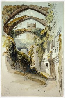 Conway Castle, 1849. Creator: Thomas Miles Richardson II