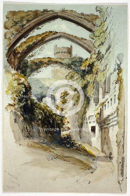 Conway Castle, 1849. Creator: Thomas Miles Richardson II.