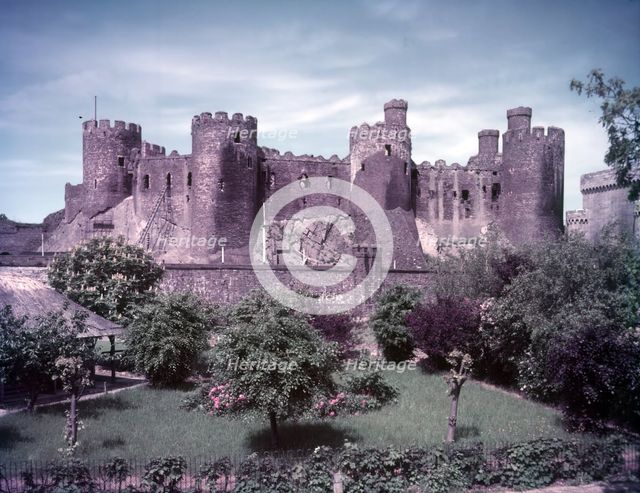 Conway Castle, Wales, c1955. Creator: Arthur Charles Kirby Ware.