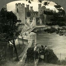 Conway Castle, a Strong and Noble Medieval Fortress, Conway, Wales c1930s. Creator: Unknown