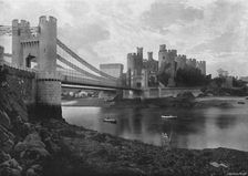 Conway Castle and Bridges c1896. Artist: Catherall & Pritchard