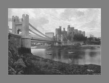 Conway Castle and Bridges, c1900. Artist: Catherall & Pritchard