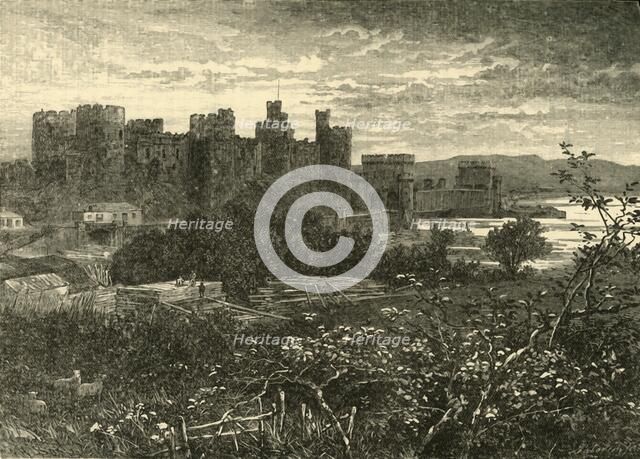 'Conway Castle, from the Road to Llanrwst', 1898. Creator: Unknown.