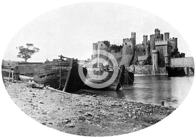 Conway Castle, north Wales, 1908-1909.Artist: Ernest W Jackson