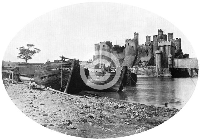 Conway Castle, north Wales, 1908-1909.Artist: Ernest W Jackson