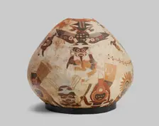 Container Depicting Warriors, Rulers, and Winged Beings with Trophy Heads, 180 B.C./A.D. 500. Creator: Unknown