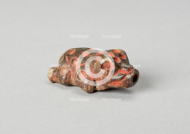 Container for Lime in the Shape of a Frog, c. A.D. 600/1000. Creator: Unknown.