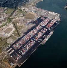 Container Terminal, Western Avenue, Southampton, Hampshire, 1987. Artist: Aerofilms